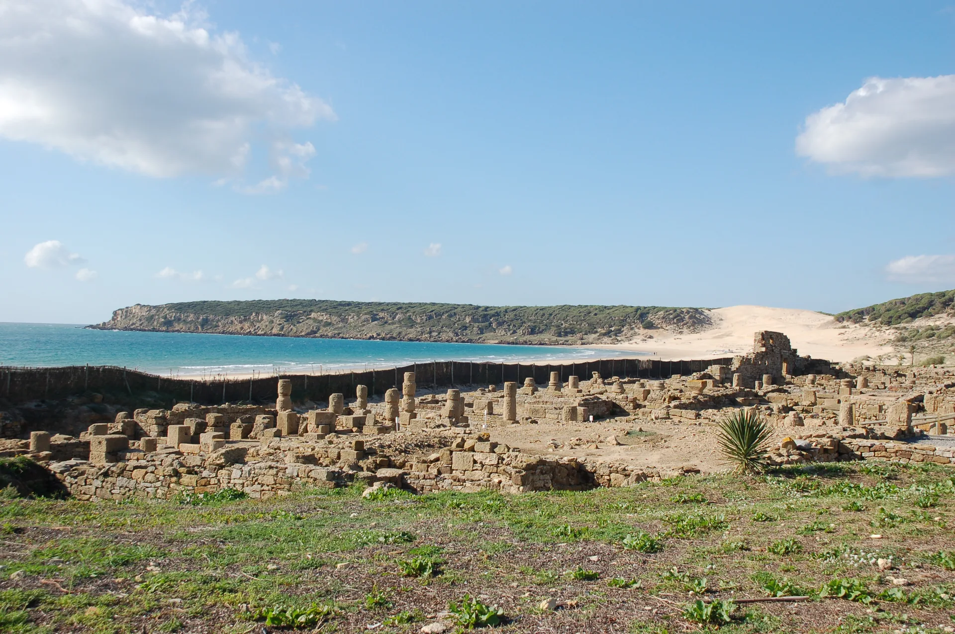 Τα ρωμαϊκά ερείπια του Baelo Claudia στην Παραλία Bolonia, Κάδιθ, Ισπανία